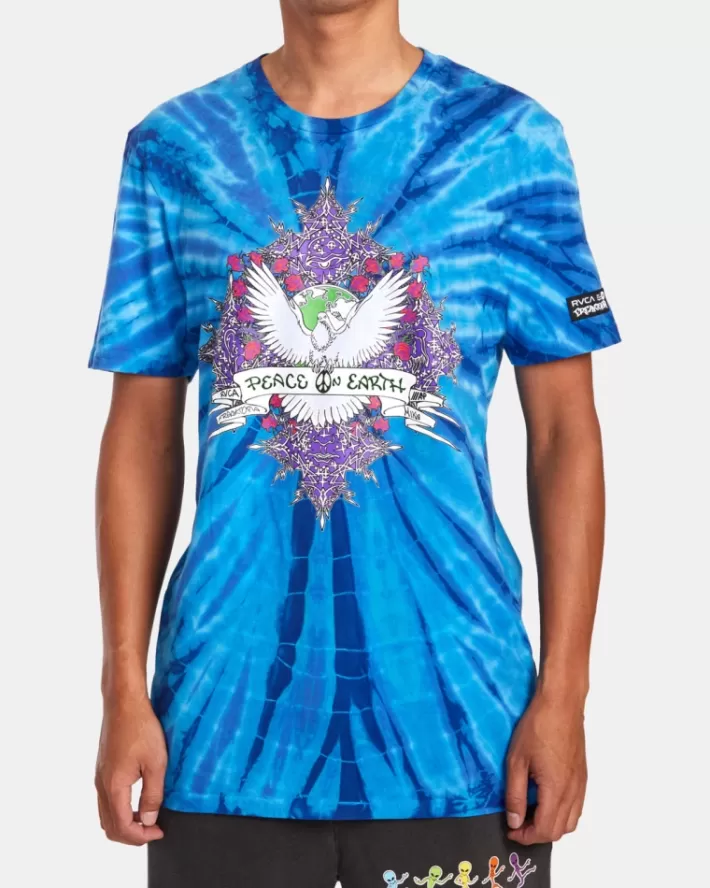 RVCA Camisetas Regata Freaktopia Peace On Earth Tee Masculino | ODLSZG-839< Camisetas Regata