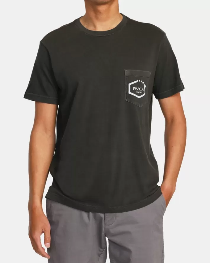 RVCA Camisetas Regata Hawaii Island Hex Pocket Tee Masculino | MDSWEQ-427< Camisetas Regata