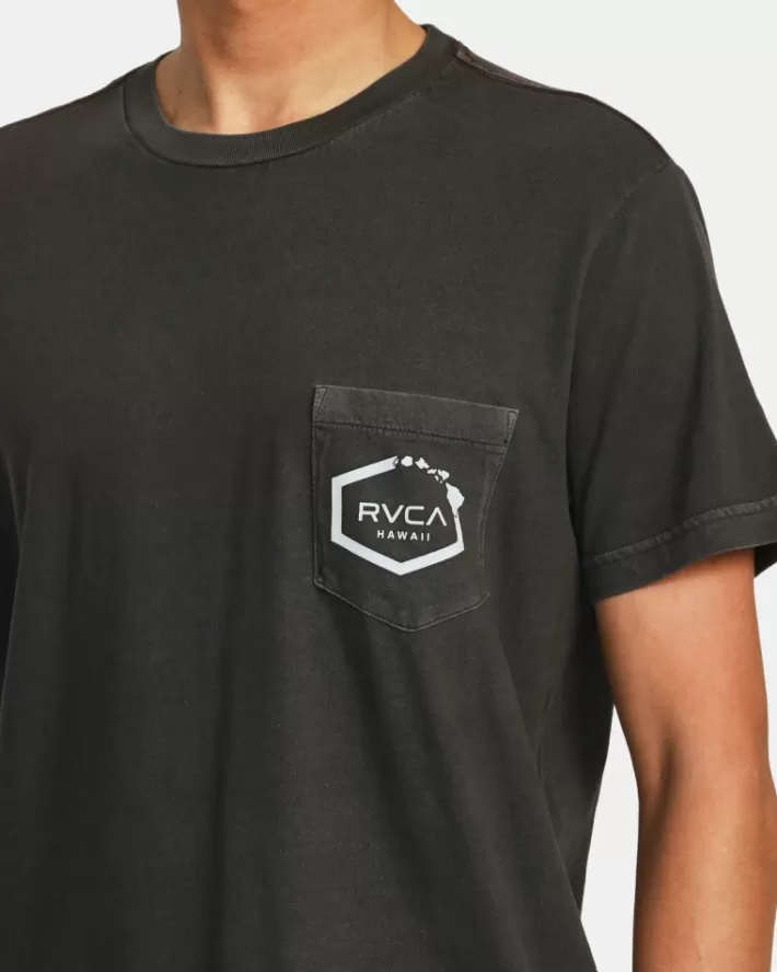 RVCA Camisetas Regata Hawaii Island Hex Pocket Tee Masculino | MDSWEQ-427< Camisetas Regata