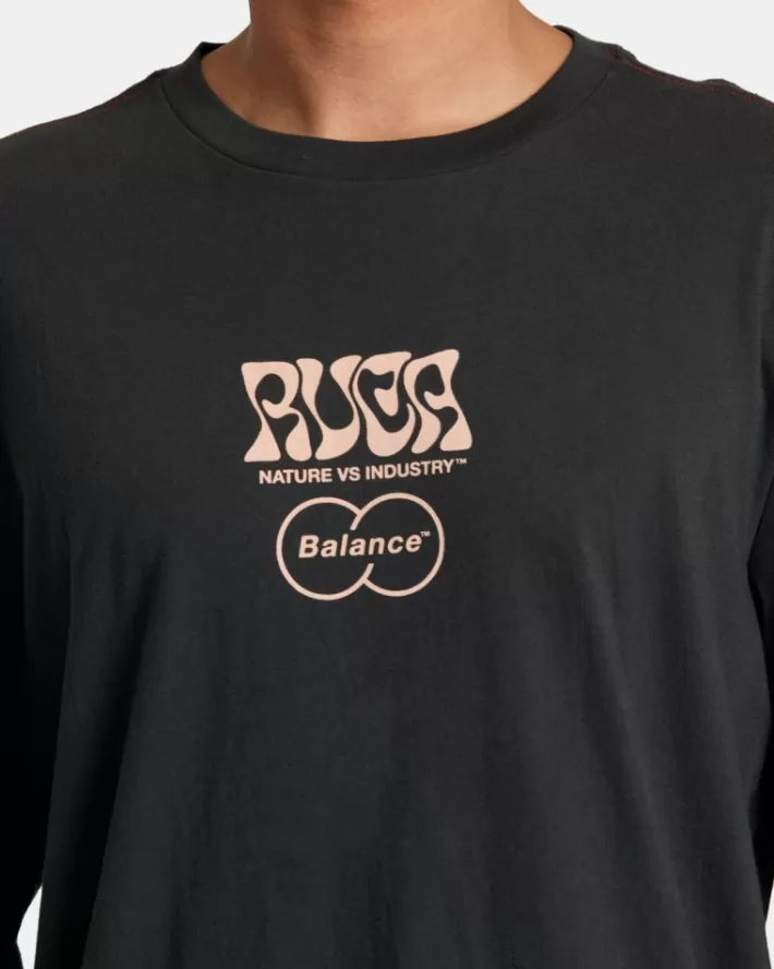 RVCA Camisetas Regata Local Biz Long Sleeve Tee Masculino | LQMRCY-102< Camisetas Regata