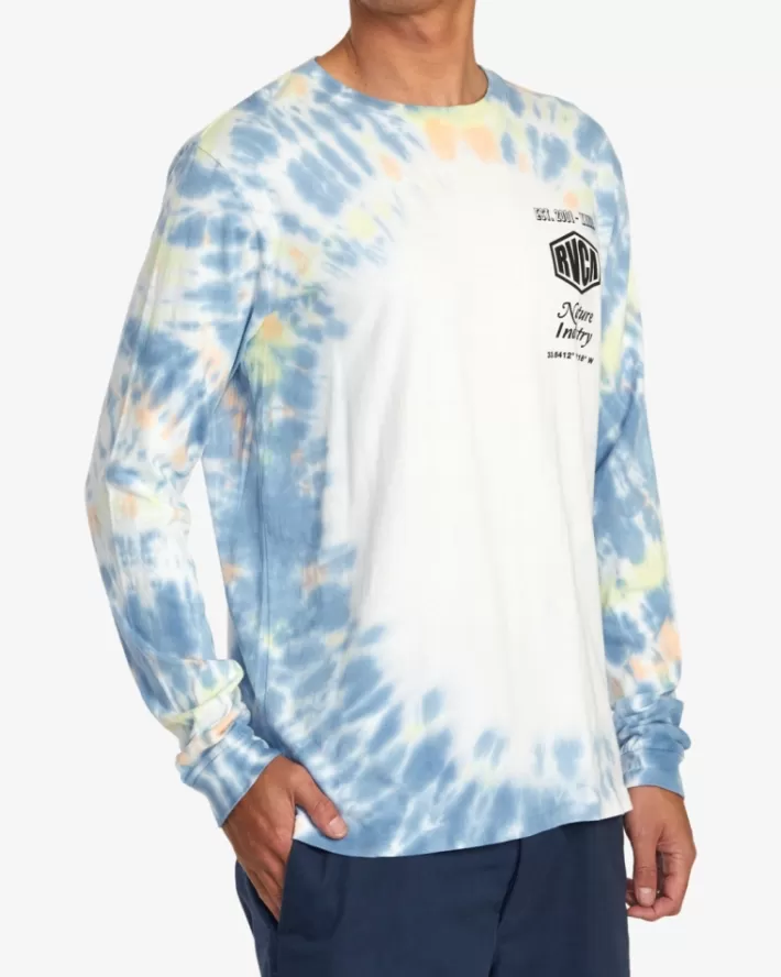 RVCA Camisetas Regata Mashed Tie-Dyed Long Sleeve Tee Masculino | CHANWQ-306< Camisetas Regata