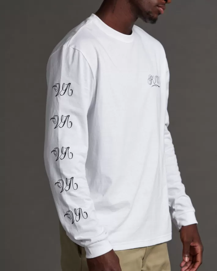 RVCA Camisetas Regata Mister Cartoon Laugh Now Long Sleeve Tee Masculino | MPOTER-258< Camisetas Regata