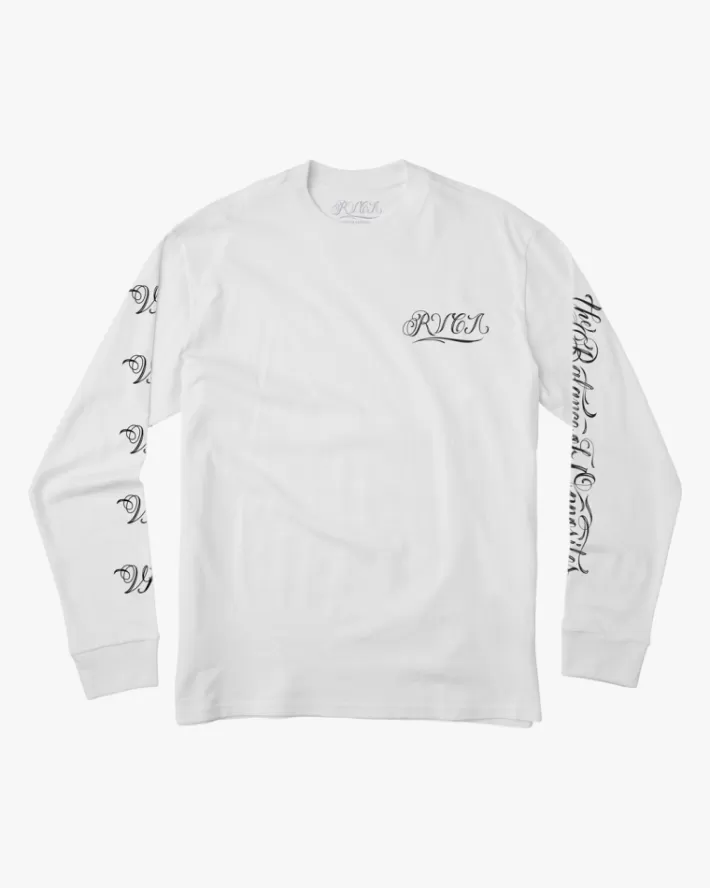 RVCA Camisetas Regata Mister Cartoon Laugh Now Long Sleeve Tee Masculino | MPOTER-258< Camisetas Regata