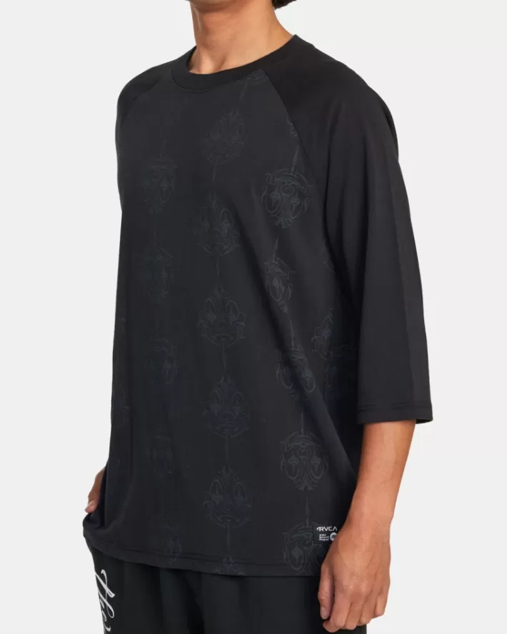 RVCA Camisetas Regata Mister Cartoon Smile Now Baseball Tee Masculino | CSXZTQ-714< Camisetas Regata
