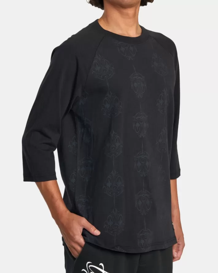 RVCA Camisetas Regata Mister Cartoon Smile Now Baseball Tee Masculino | CSXZTQ-714< Camisetas Regata