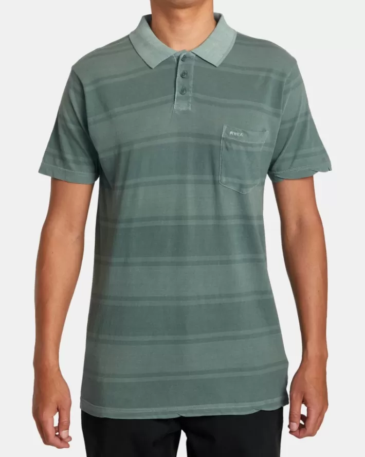 RVCA Camisetas Regata PTC Board Stripe Polo Masculino | WBMATQ-873< Camisetas Regata