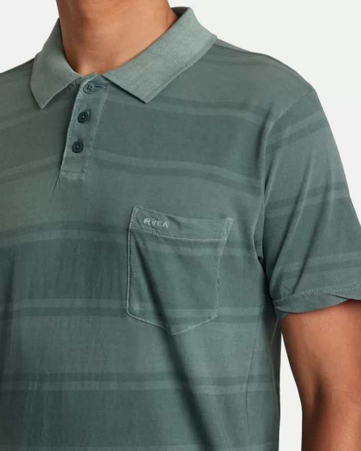 RVCA Camisetas Regata PTC Board Stripe Polo Masculino | WBMATQ-873< Camisetas Regata