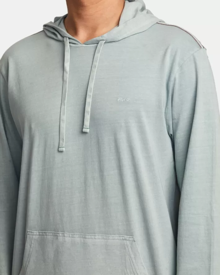RVCA Camisetas Regata PTC Pigment Encapuzado Long Sleeve Tee Masculino | UEWAOV-528< Camisetas Regata