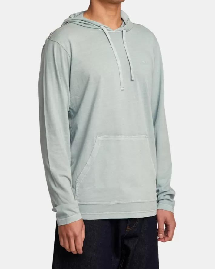 RVCA Camisetas Regata PTC Pigment Encapuzado Long Sleeve Tee Masculino | UEWAOV-528< Camisetas Regata