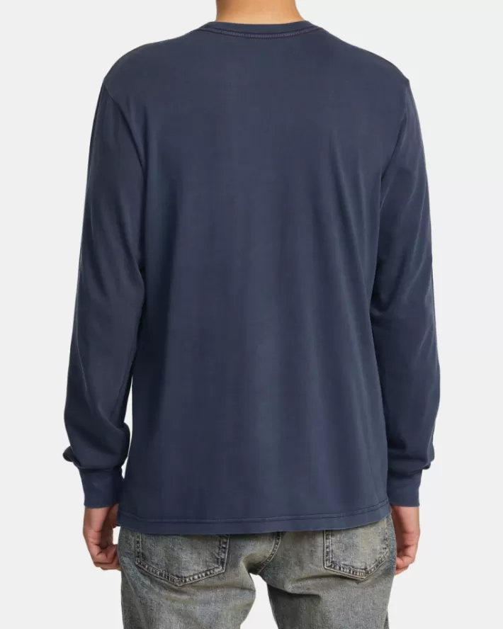RVCA Camisetas Regata PTC Pigment Long Sleeve Tee Masculino | VWGNAU-170< Camisetas Regata