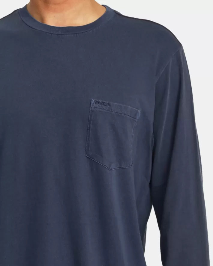 RVCA Camisetas Regata PTC Pigment Long Sleeve Tee Masculino | VWGNAU-170< Camisetas Regata