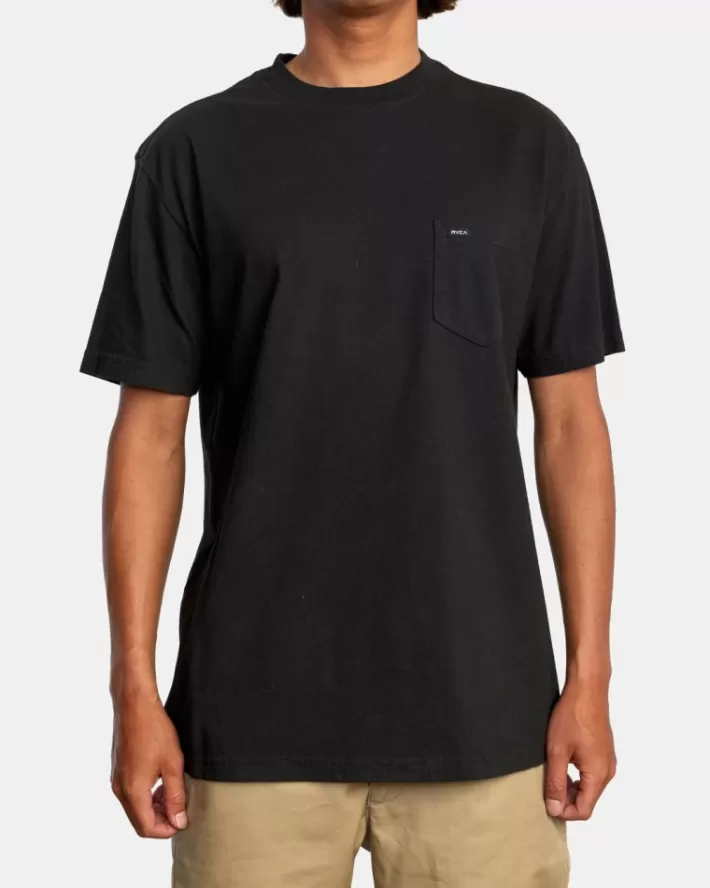 RVCA Camisetas Regata Solo Label Pigment Dye Tee Masculino | LYJBUR-613< Camisetas Regata