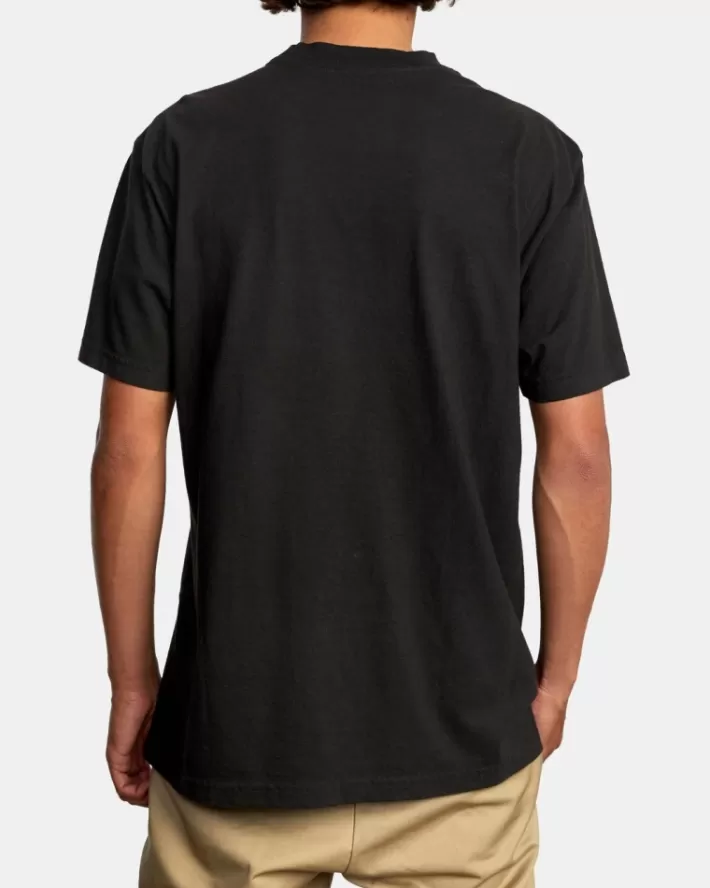 RVCA Camisetas Regata Solo Label Pigment Dye Tee Masculino | LYJBUR-613< Camisetas Regata