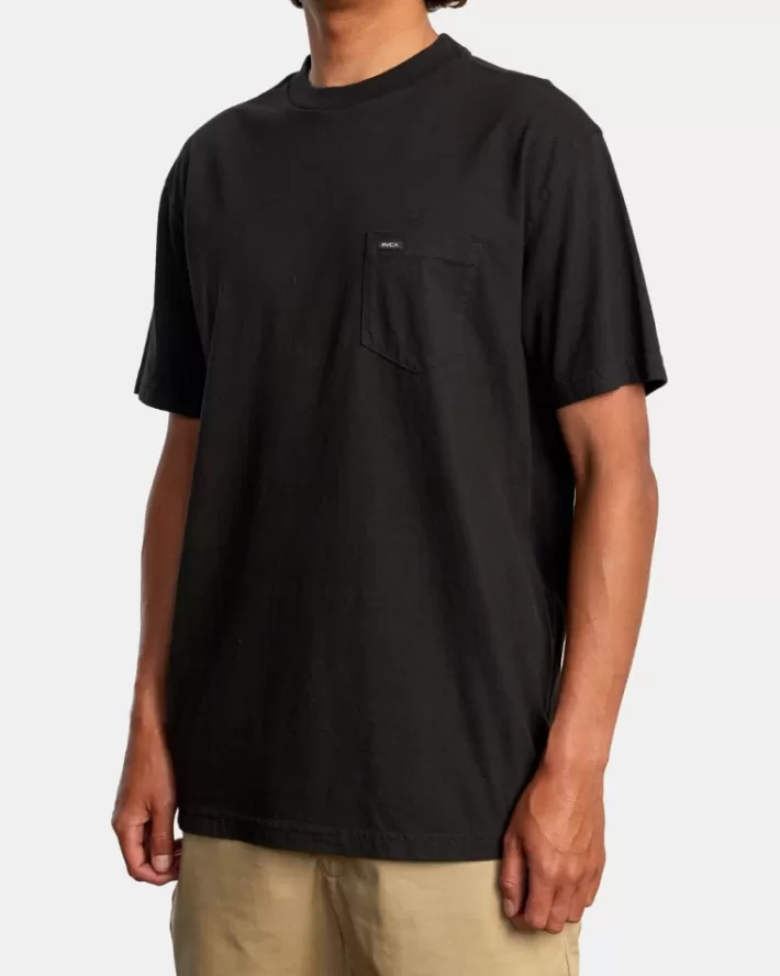 RVCA Camisetas Regata Solo Label Pigment Dye Tee Masculino | LYJBUR-613< Camisetas Regata