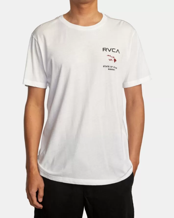 RVCA Camisetas Regata State Of Aloha Tee Masculino | TJUKZP-438< Camisetas Regata