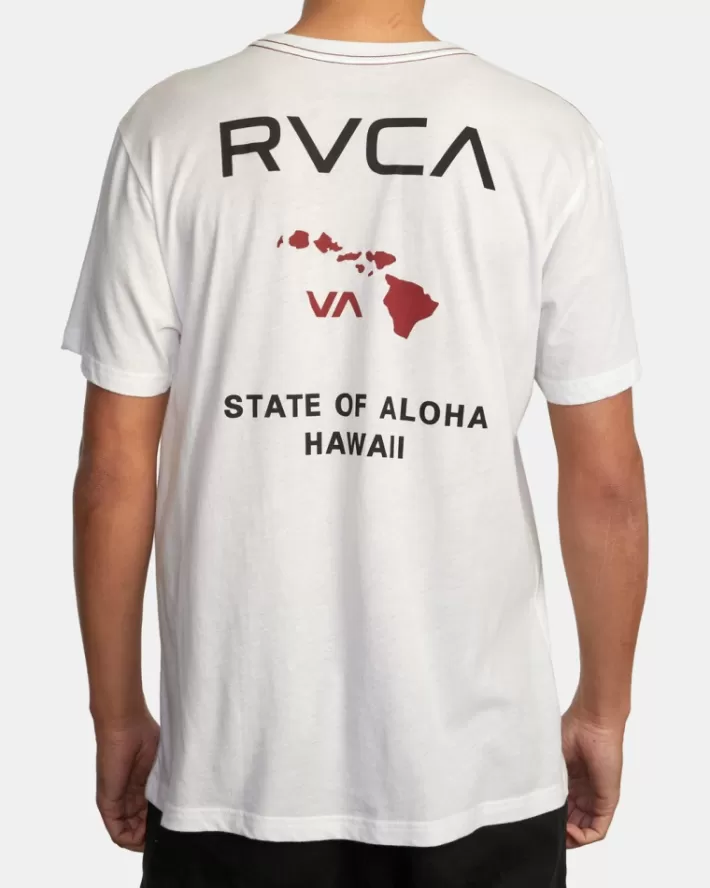 RVCA Camisetas Regata State Of Aloha Tee Masculino | TJUKZP-438< Camisetas Regata