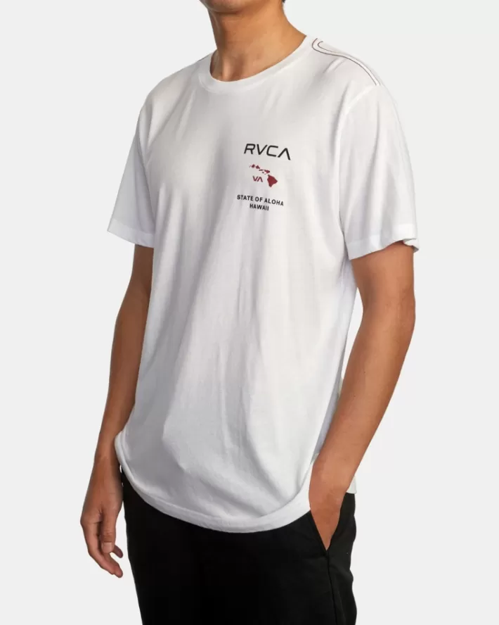 RVCA Camisetas Regata State Of Aloha Tee Masculino | TJUKZP-438< Camisetas Regata