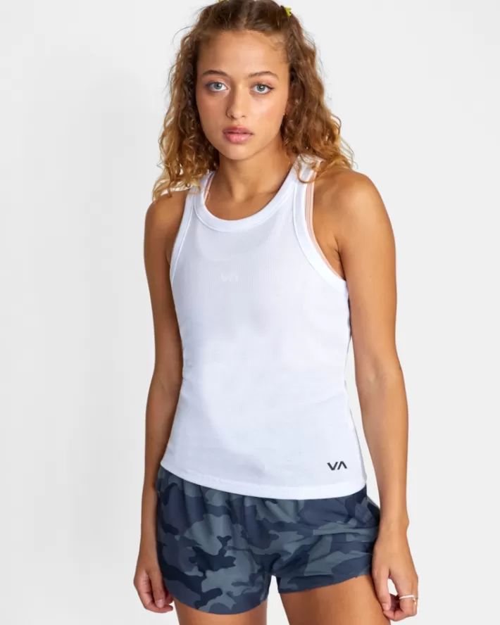 RVCA Camisetas Regata VA Essential Com Nervuras Feminino | HVRJLO-925<MULHER Camisetas Regata