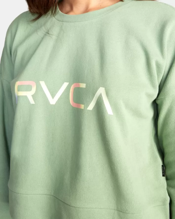 RVCA Loungewear Big Radiant Crewneck Feminino | ZLPDNI-618<MULHER Loungewear