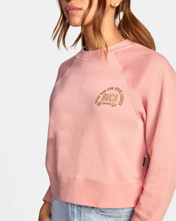 RVCA Loungewear Good Times Crewneck Feminino | QIXROC-258<MULHER Loungewear