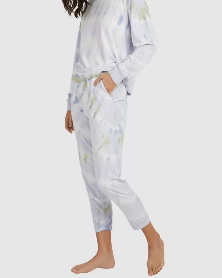 RVCA Loungewear No Doubt Tie-Dye Cropped Feminino | QMAUSF-129<MULHER Loungewear