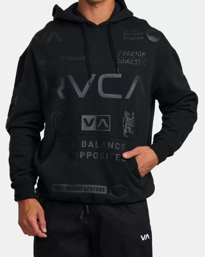 RVCA Moletom Com Capuz All Brand Esportivos Workout Masculino | PITDVM-327< Moletom Com Capuz