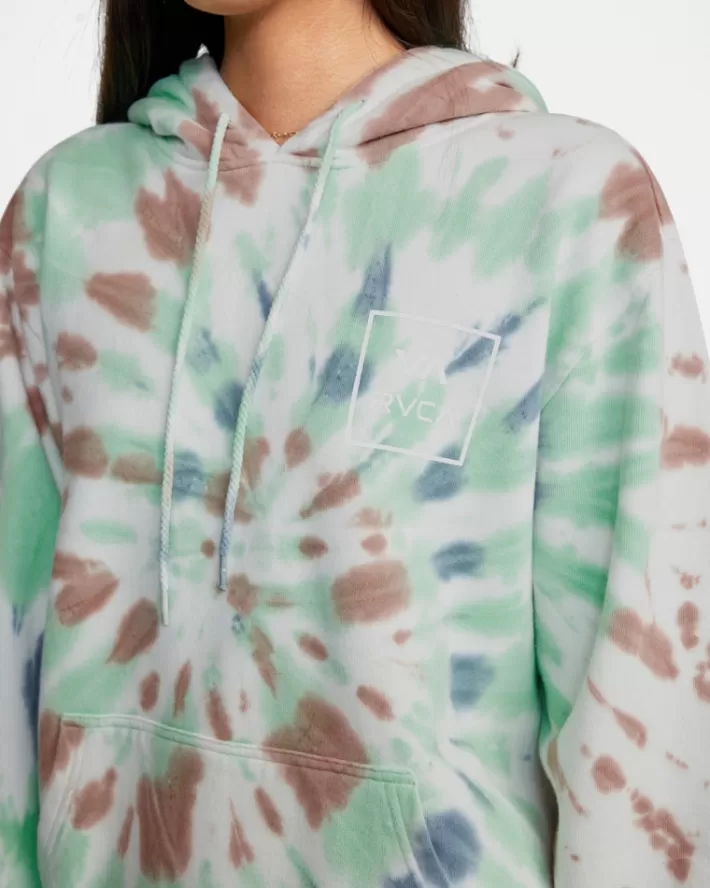 RVCA Moletom Com Capuz All The Way Tie-Dye Feminino | FESHOJ-079<MULHER Moletom Com Capuz