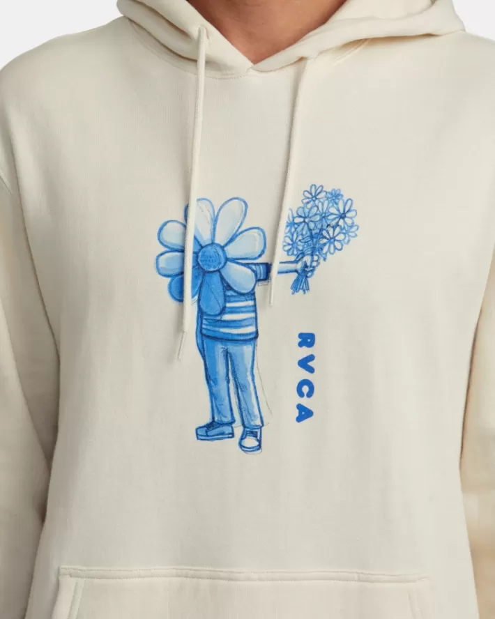 RVCA Moletom Com Capuz Andrew Pommier Flower Friend Masculino | XDQPRL-897< Moletom Com Capuz