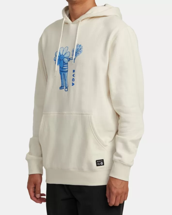 RVCA Moletom Com Capuz Andrew Pommier Flower Friend Masculino | XDQPRL-897< Moletom Com Capuz