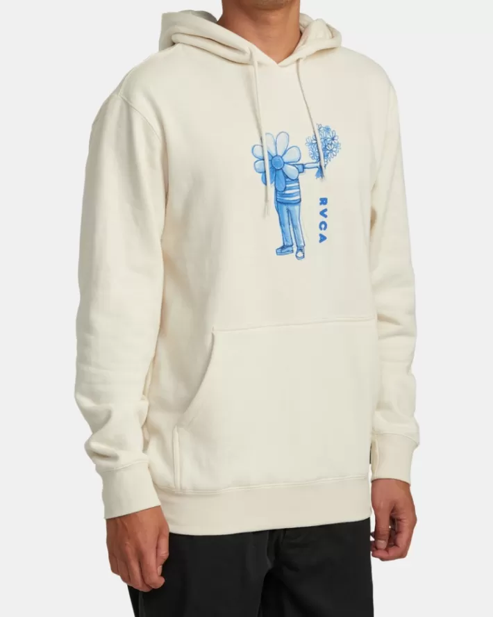 RVCA Moletom Com Capuz Andrew Pommier Flower Friend Masculino | XDQPRL-897< Moletom Com Capuz
