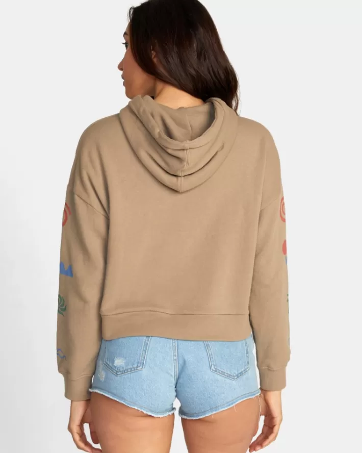 RVCA Moletom Com Capuz Breeze Pullover Feminino | NJIAOS-417<MULHER Moletom Com Capuz