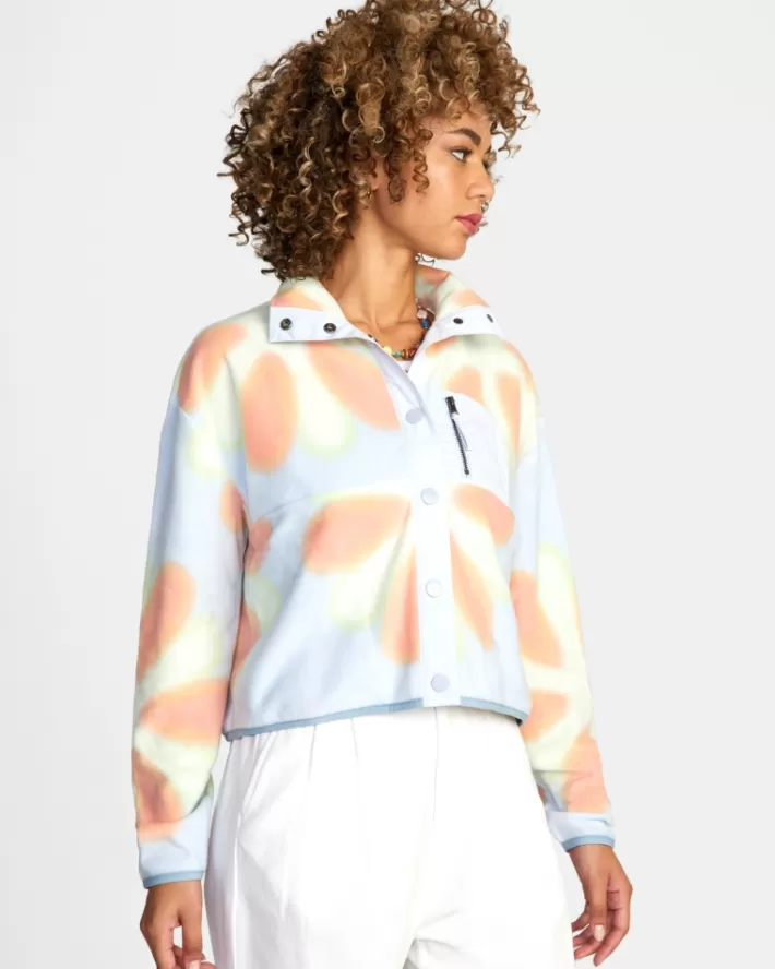 RVCA Moletom Com Capuz Day Off Fleece Feminino | UIYJWK-120<MULHER Moletom Com Capuz