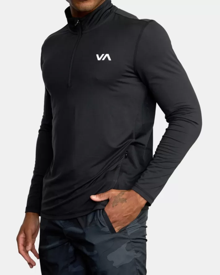 RVCA Moletom Com Capuz Esportivos Vent Half-Zip Pullover Masculino | EKGQLW-279< Moletom Com Capuz