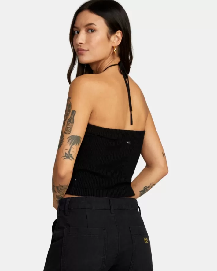 RVCA Moletom Com Capuz Getting Warmer Halter Feminino | UMJQBE-685<MULHER Moletom Com Capuz