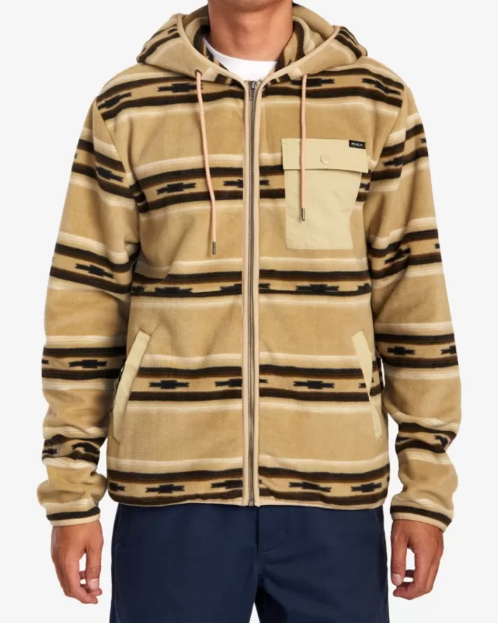 RVCA Moletom Com Capuz Hawthorne Zip-Up Encapuzado Fleece Masculino | KWOTCX-512< Moletom Com Capuz