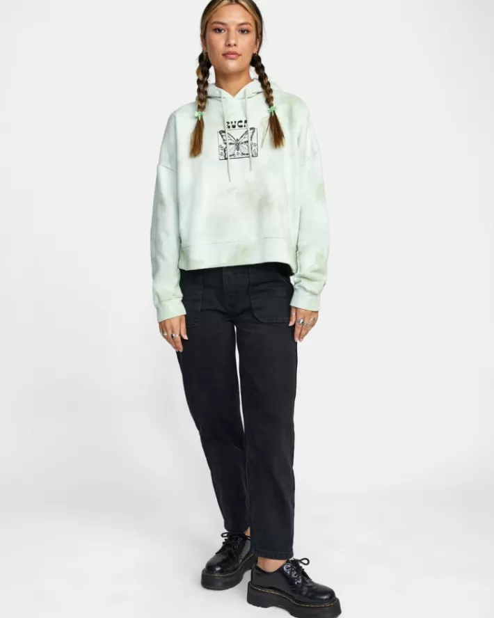 RVCA Moletom Com Capuz In The Air Venice Tie-Dye Feminino | BCUWDV-804<MULHER Moletom Com Capuz