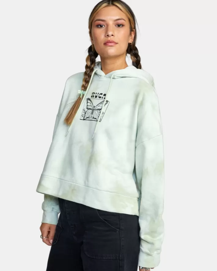 RVCA Moletom Com Capuz In The Air Venice Tie-Dye Feminino | BCUWDV-804<MULHER Moletom Com Capuz