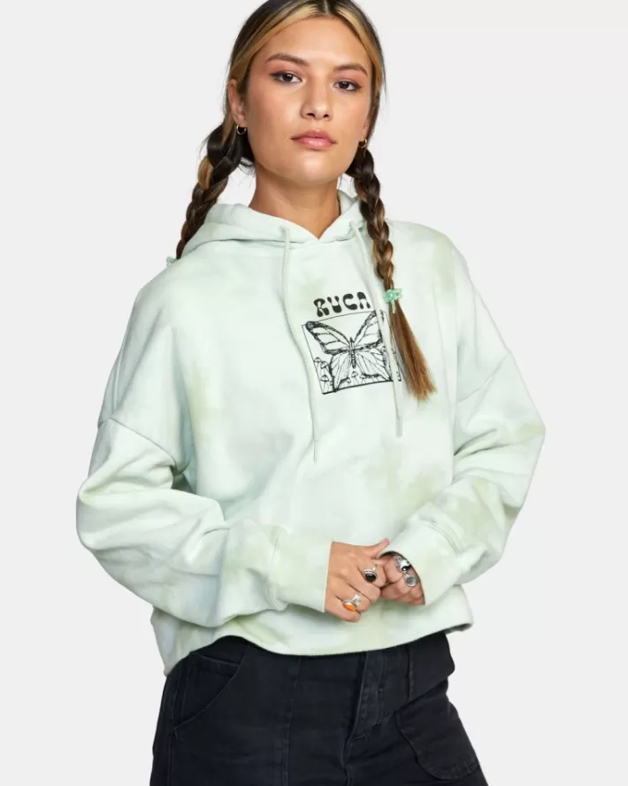 RVCA Moletom Com Capuz In The Air Venice Tie-Dye Feminino | BCUWDV-804<MULHER Moletom Com Capuz