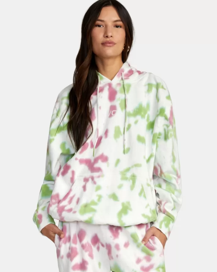 RVCA Moletom Com Capuz Little Tie-Dye Feminino | DQXTZF-051<MULHER Moletom Com Capuz