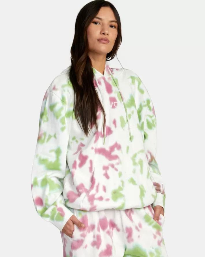 RVCA Moletom Com Capuz Little Tie-Dye Feminino | DQXTZF-051<MULHER Moletom Com Capuz