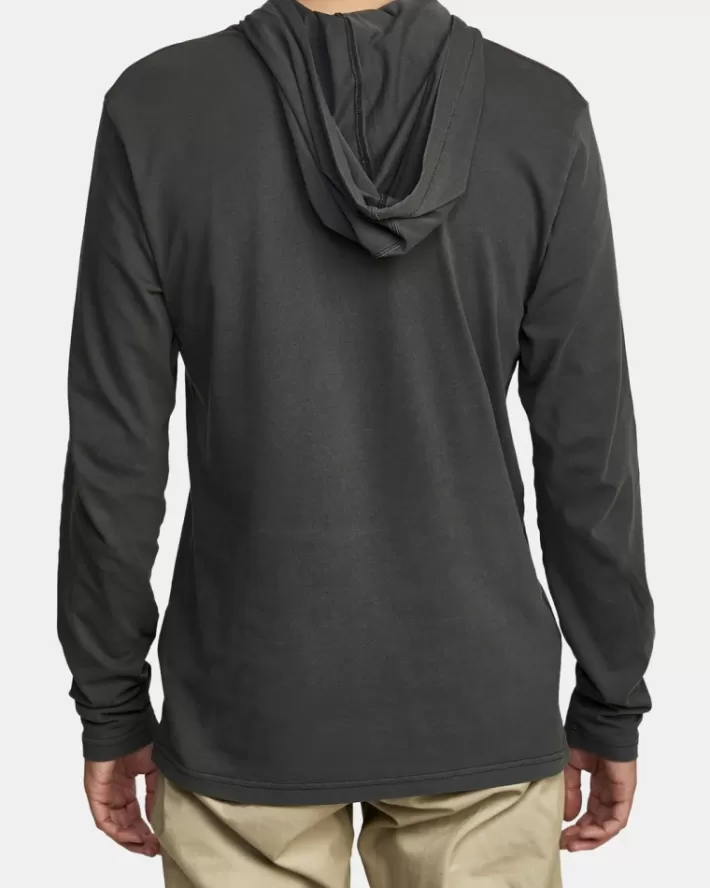RVCA Moletom Com Capuz PTC Pigment Encapuzado Long Sleeve Tee Masculino | CQDHXT-248< Moletom Com Capuz