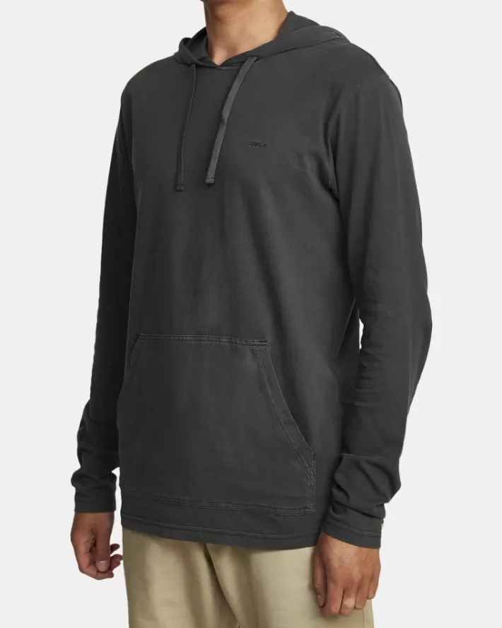 RVCA Moletom Com Capuz PTC Pigment Encapuzado Long Sleeve Tee Masculino | CQDHXT-248< Moletom Com Capuz