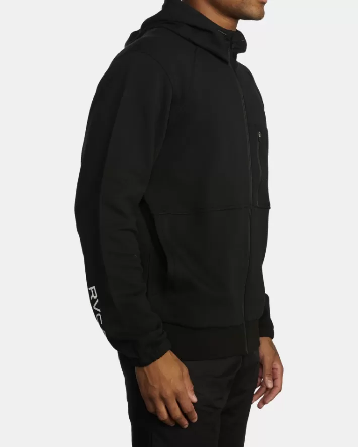 RVCA Moletom Com Capuz Tech Zip-Up Fleece II Masculino | QZFPDH-596< Moletom Com Capuz