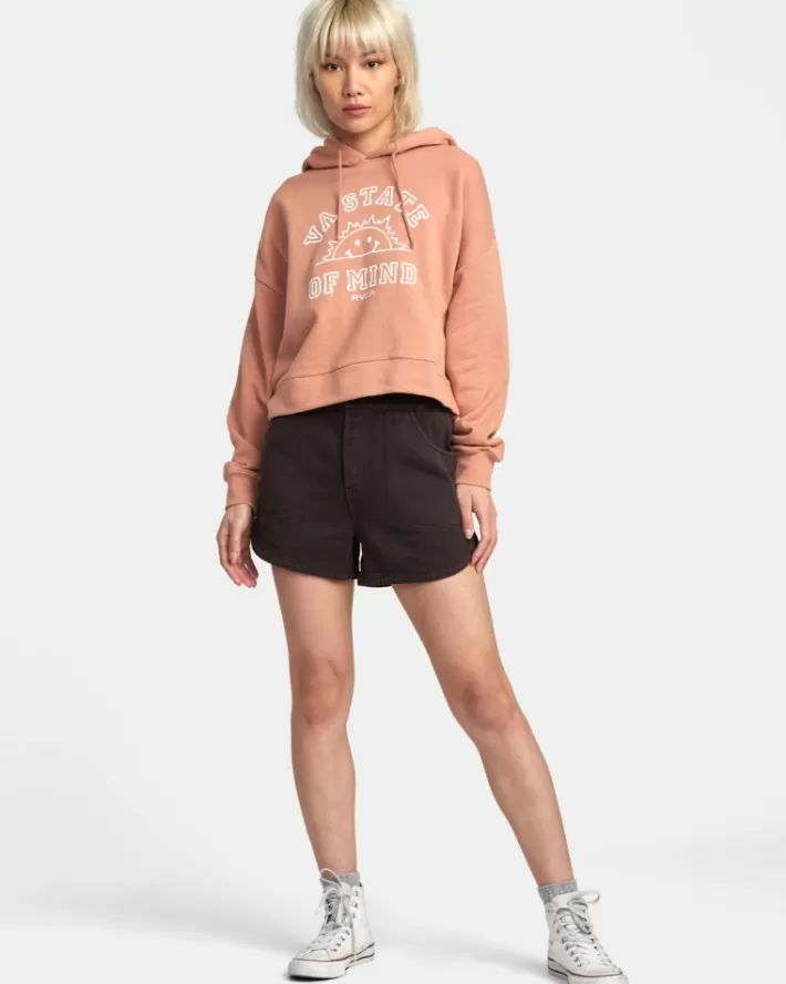 RVCA Moletom Com Capuz VA State Of Mind Feminino | DUILEF-596<MULHER Moletom Com Capuz