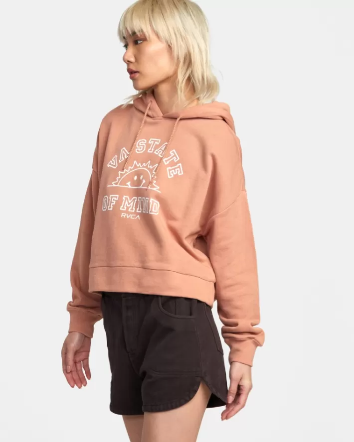 RVCA Moletom Com Capuz VA State Of Mind Feminino | DUILEF-596<MULHER Moletom Com Capuz