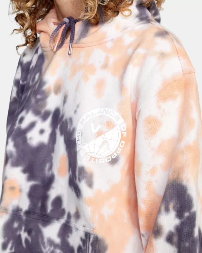RVCA Moletom Com Capuz VA Worldwide Feminino | HTGKSX-439<MULHER Moletom Com Capuz