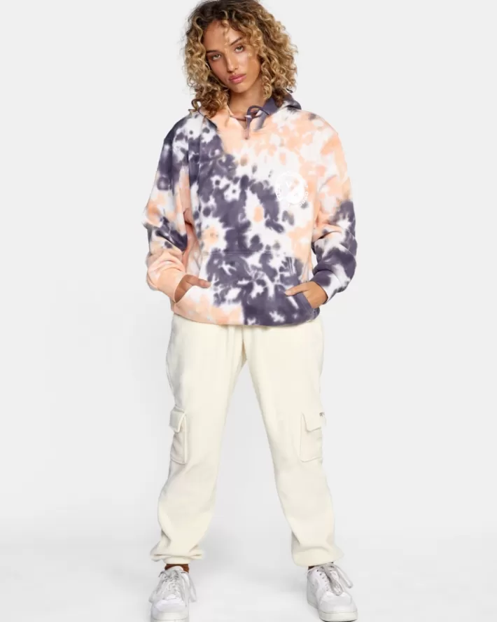 RVCA Moletom Com Capuz VA Worldwide Feminino | HTGKSX-439<MULHER Moletom Com Capuz