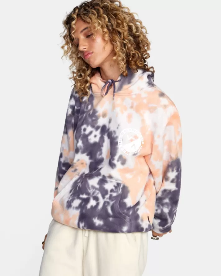 RVCA Moletom Com Capuz VA Worldwide Feminino | HTGKSX-439<MULHER Moletom Com Capuz