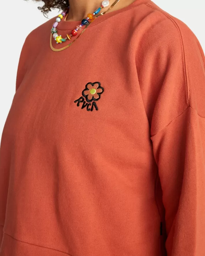 RVCA Moletom Com Capuz Vibe Terry Pullover Feminino | IXDANB-135<MULHER Moletom Com Capuz