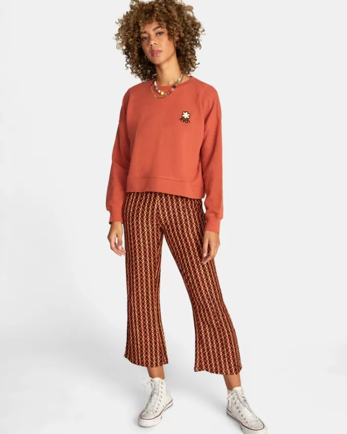 RVCA Moletom Com Capuz Vibe Terry Pullover Feminino | IXDANB-135<MULHER Moletom Com Capuz